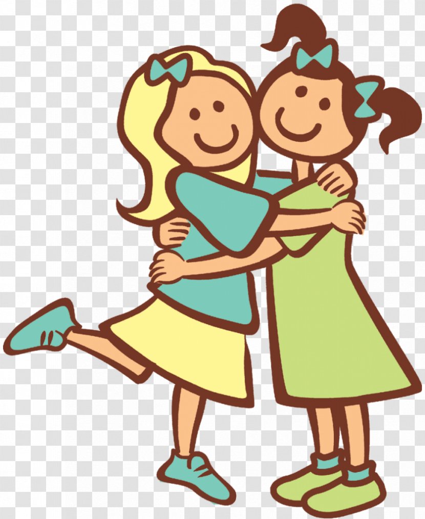 Sister Blog Clip Art - Artwork - Friends Cartoon Transparent PNG