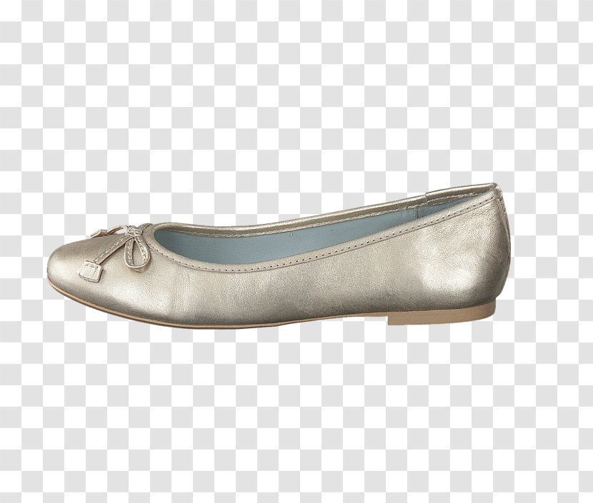 Ballet Flat Shoe Beige Walking - Silhouette Transparent PNG