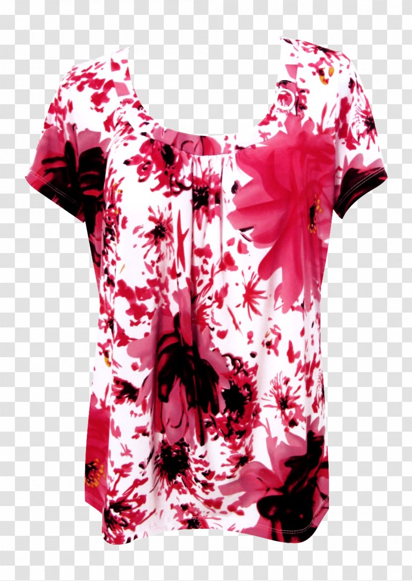 Sleeve T-shirt Shoulder Blouse Pink M Transparent PNG