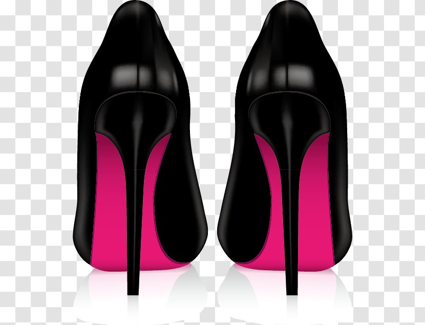 High-heeled Footwear Shoe Stiletto Heel Royalty-free - Ballet - Women High Heels Vector Material Bag Design, Transparent PNG