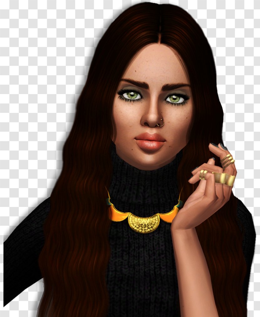 Once Upon A Time The Sims 4 Eyebrow Hair Coloring - Neck - In America Transparent PNG