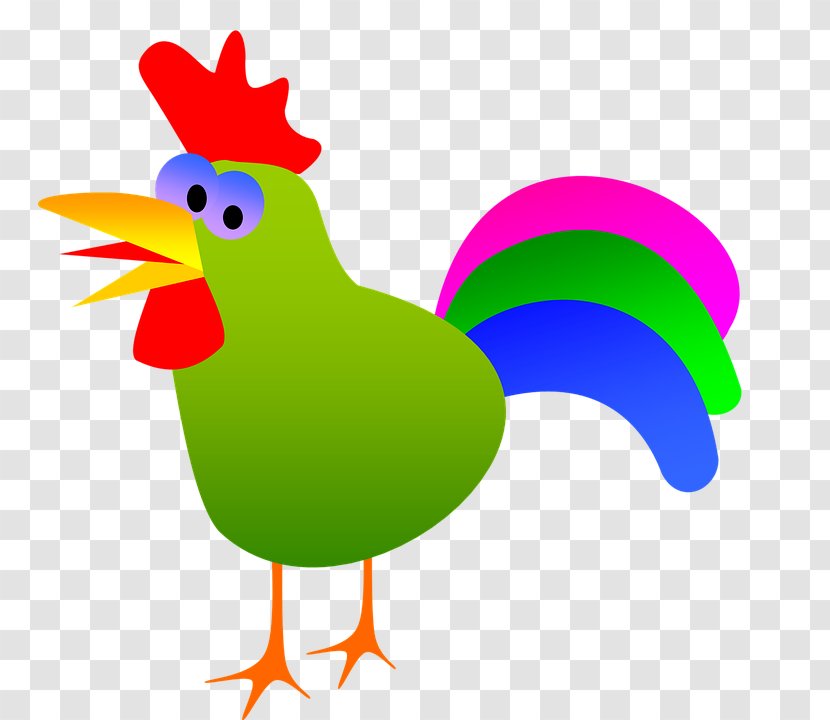Rooster Clip Art Hamburg Chicken Cartoon Vector Graphics - Tweety Bird Transparent PNG