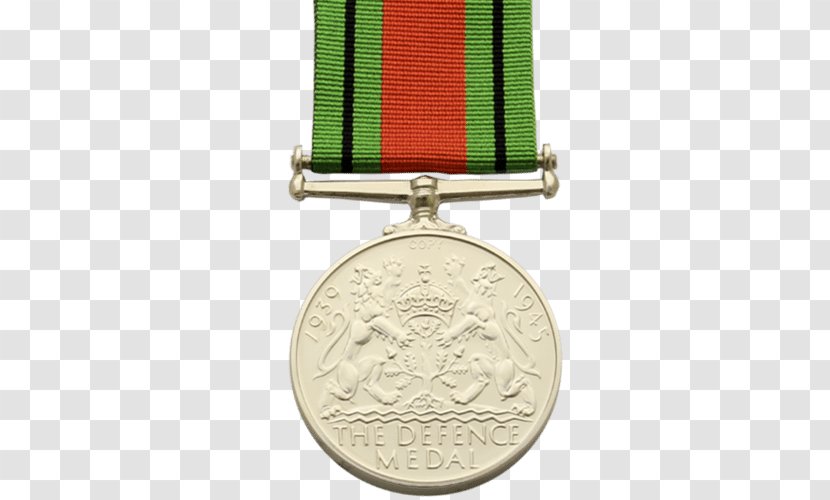 Gold Medal World War II Victory Defence Military Awards And Decorations - Two Transparent PNG