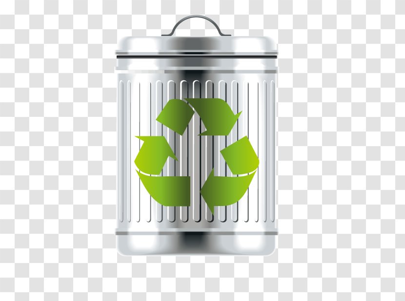 Recycling Bin Waste Container - Trash Can Transparent PNG