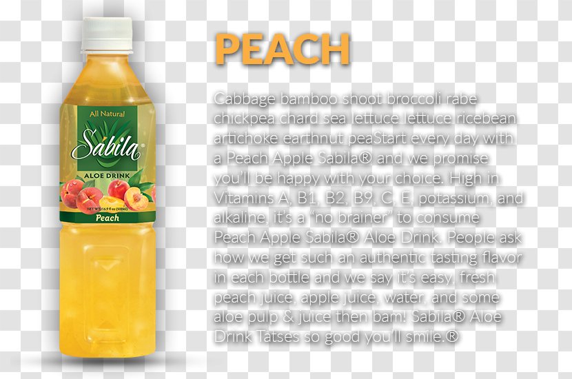 Juice Aloe Vera Drink Food Health - Mango - Peach Transparent PNG