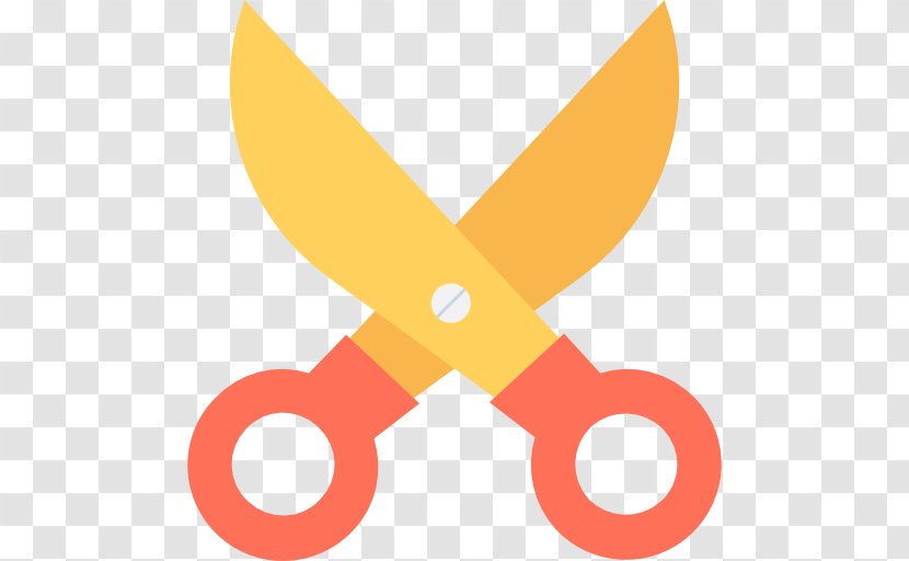 Scissors Line Angle Clip Art - Yellow Transparent PNG