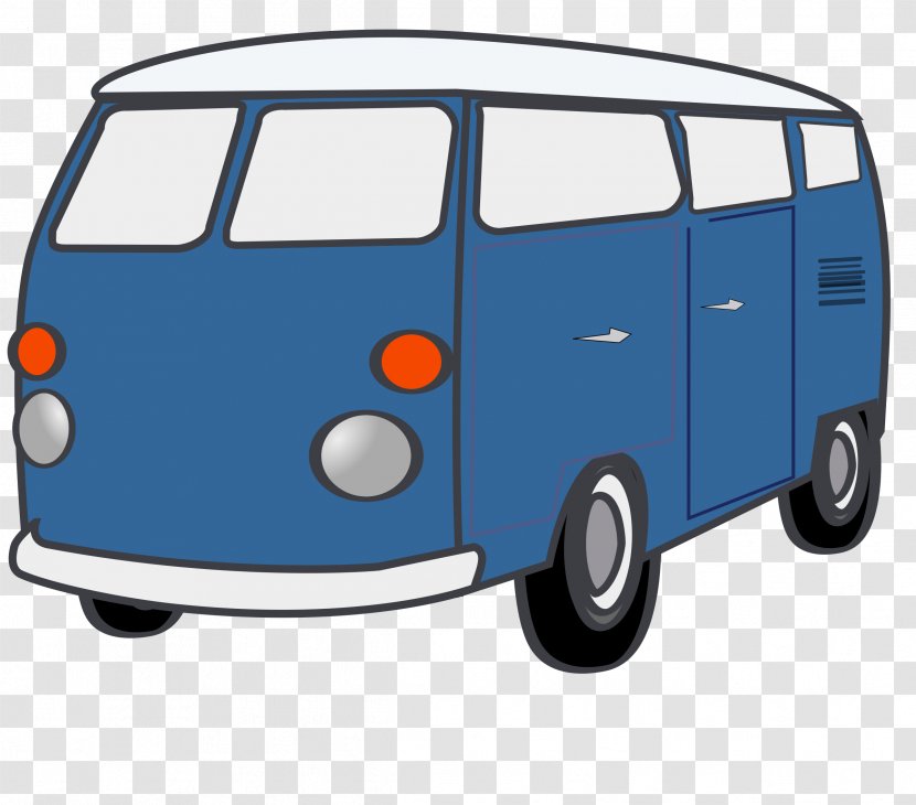 Minivan Volkswagen Type 2 Clip Art - Royaltyfree - Van Cliparts Transparent PNG