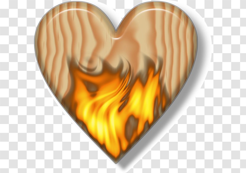 Clip Art - Drawing - Flame Heart Transparent PNG