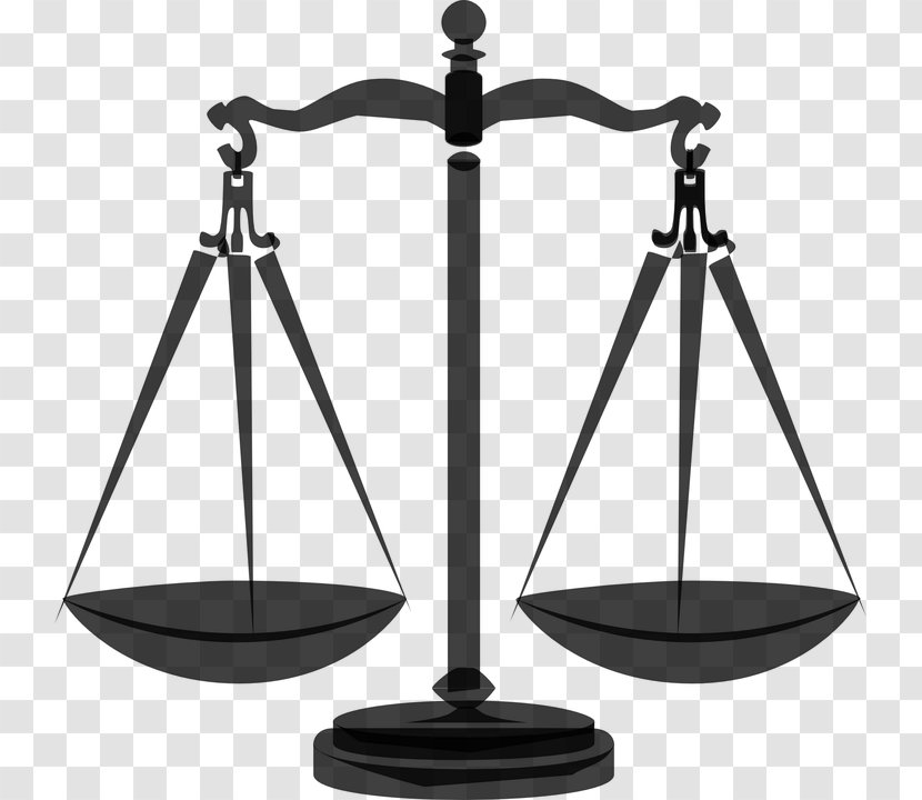 Measuring Scales Lady Justice Clip Art Criminal - Law - Scale Transparent PNG