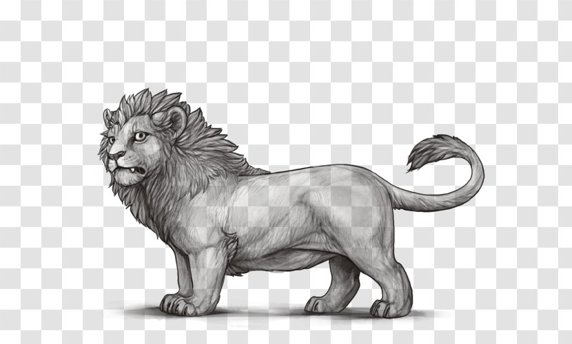 Lion Roar Big Cat Dwarfism - Black And White Transparent PNG