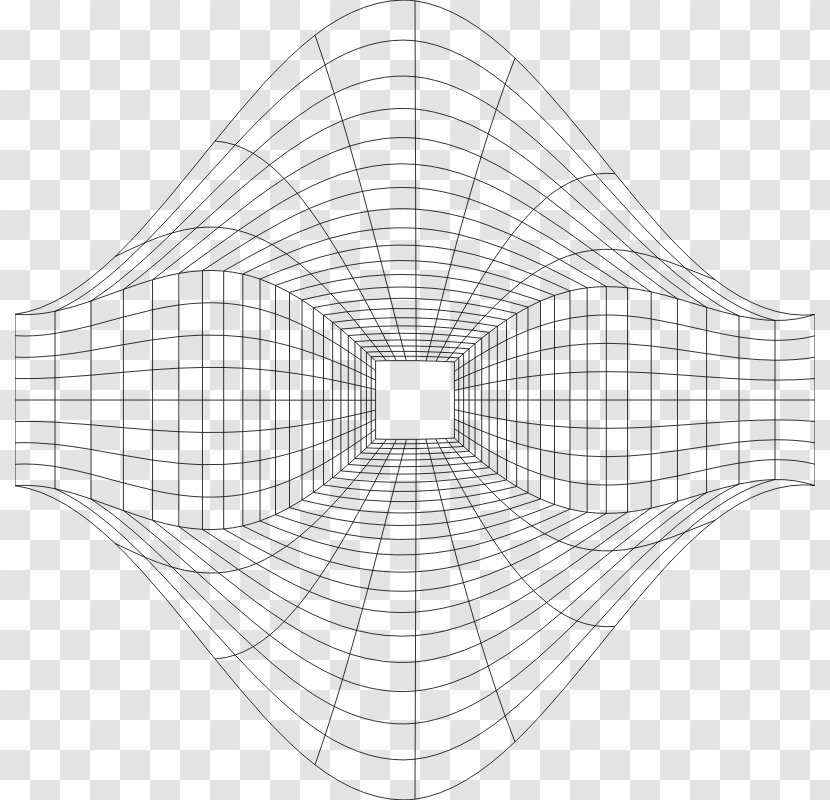 Perspective Grid Clip Art - Monochrome Transparent PNG