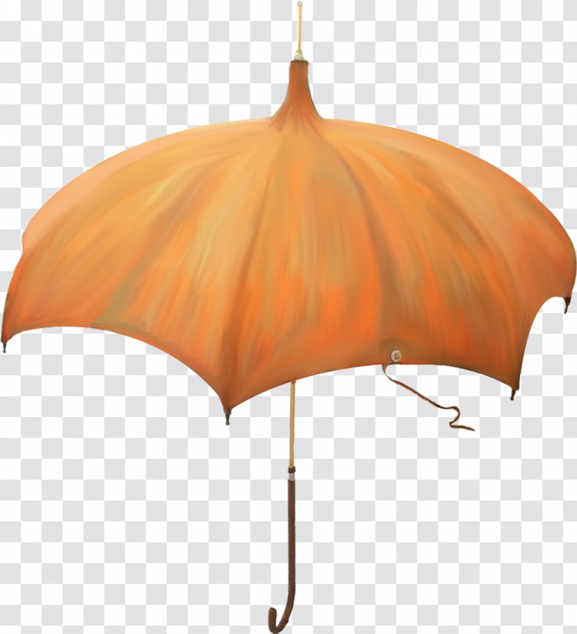 Umbrella Rain Clip Art - Orange Transparent PNG