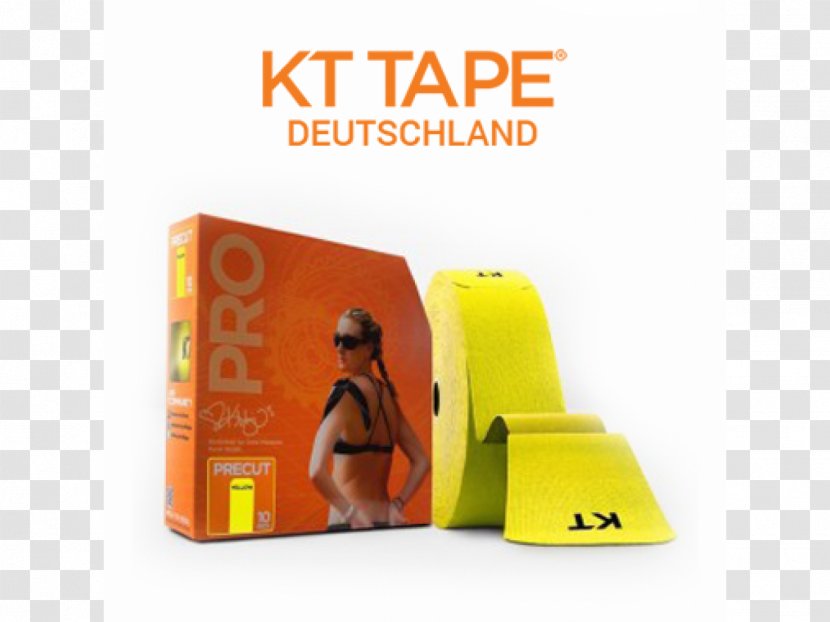 Elastic Therapeutic Tape Adhesive Athletic Taping Kinesiology Yellow - Kt Transparent PNG