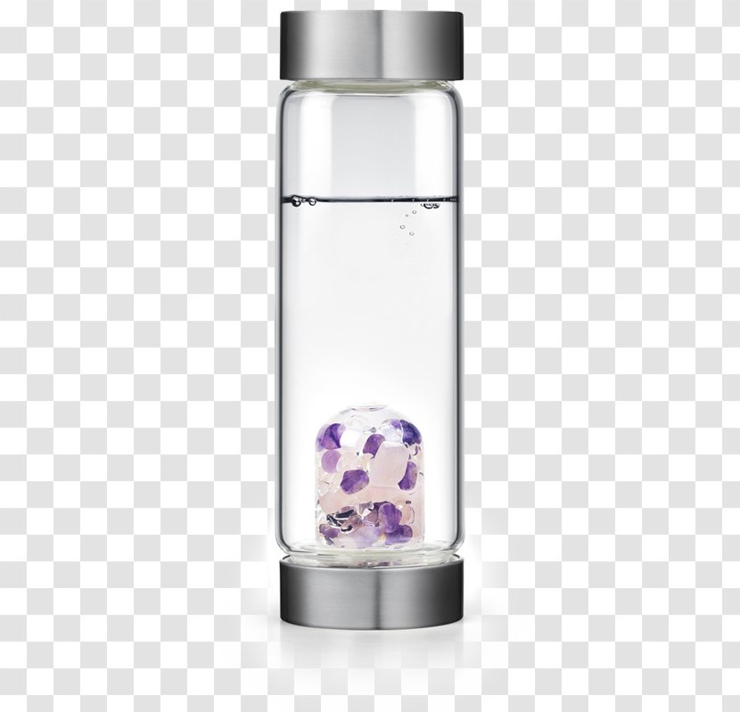 Glass Bottle Crystal Quartz Water - Botella De Agua Transparent PNG