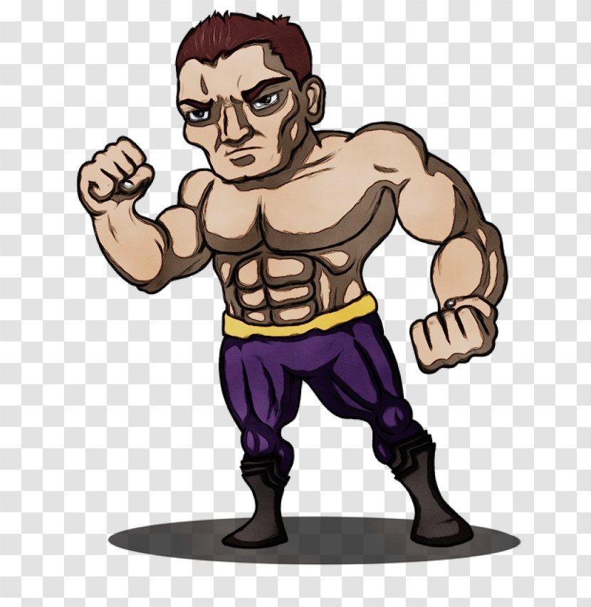 Muscle Anabolic Steroid Professional Wrestling Video Character - Training - Strongman Hero Transparent PNG