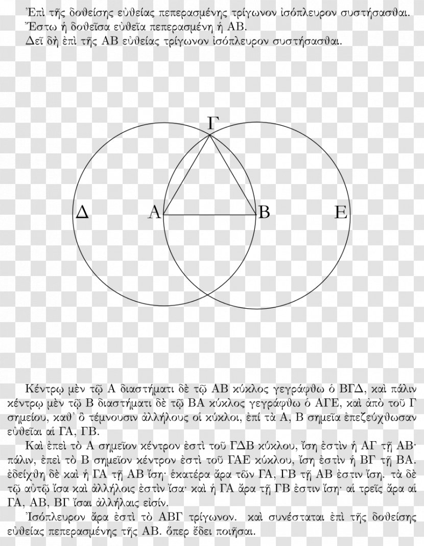 Euclid's Elements Mathematical Proof Euclidean Geometry Mathematician - Theorem Transparent PNG