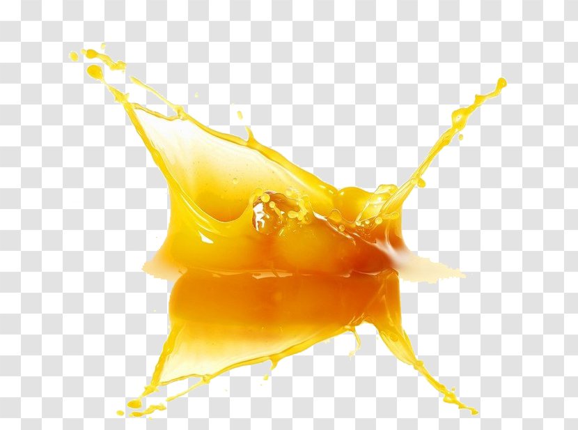 Orange Juice Non-alcoholic Drink Splashs Carbonated - Liquid - Fruit Transparent PNG