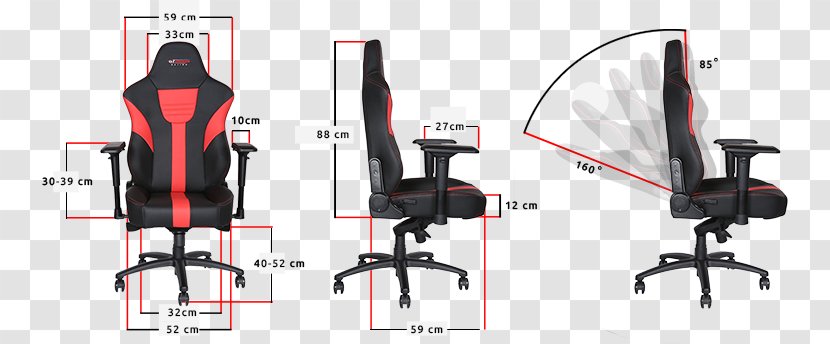 Office & Desk Chairs Gaming Chair - Pillow - Comfortable Transparent PNG