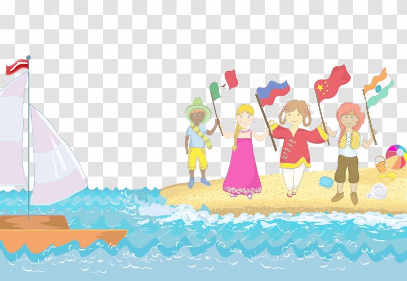 Child Beach Illustration - Celebrated On The Transparent PNG