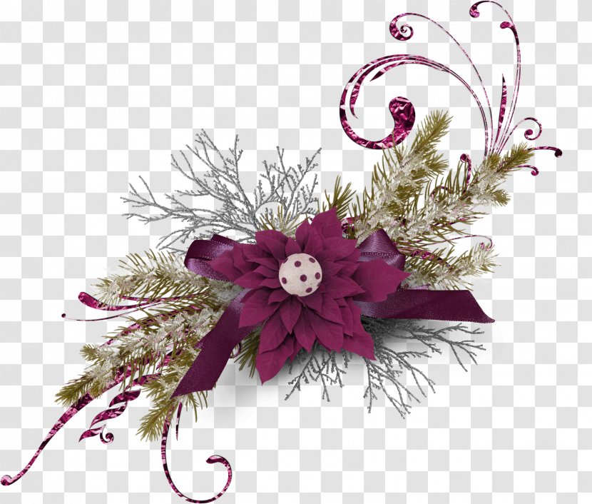 Picture Frames Floral Design Christmas Day Photography Scrapbooking - Pine - Flower Transparent PNG