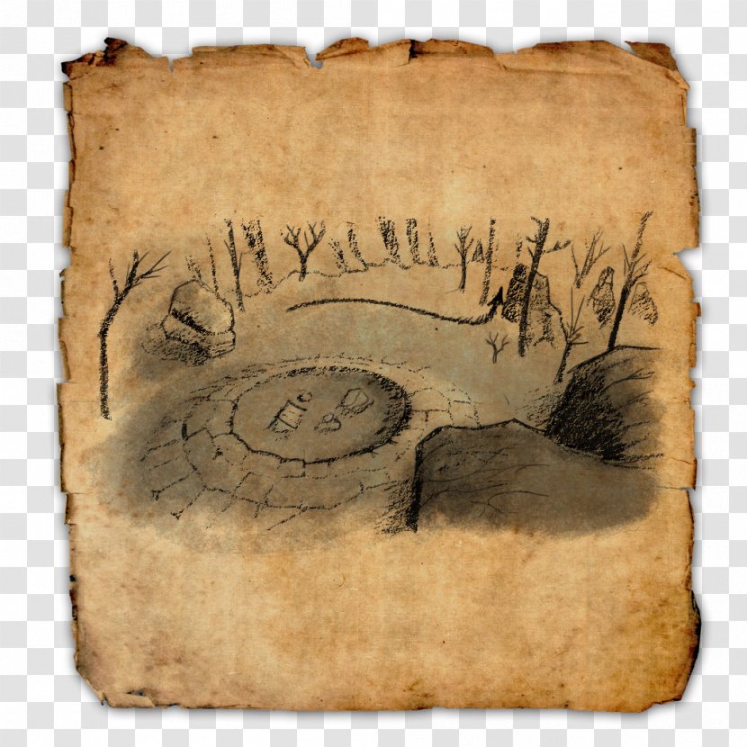 Treasure Map The Elder Scrolls Online Island - World - Old Transparent PNG