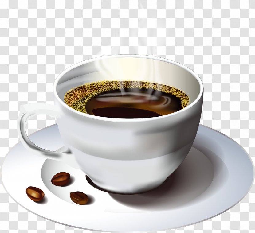Ristretto Caffxe8 Americano Cuban Espresso Coffee - Lungo - Vector Mug Transparent PNG