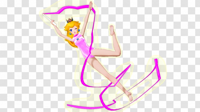 Princess Peach MikuMikuDance Sport Olympic Games - Cartoon - Gymnastics Transparent PNG