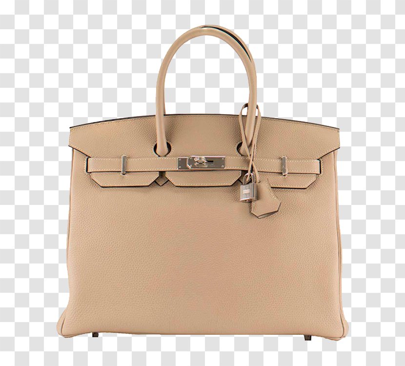 Tote Bag Hermxe8s Birkin Icon - Beige - Aimashika With Color Transparent PNG