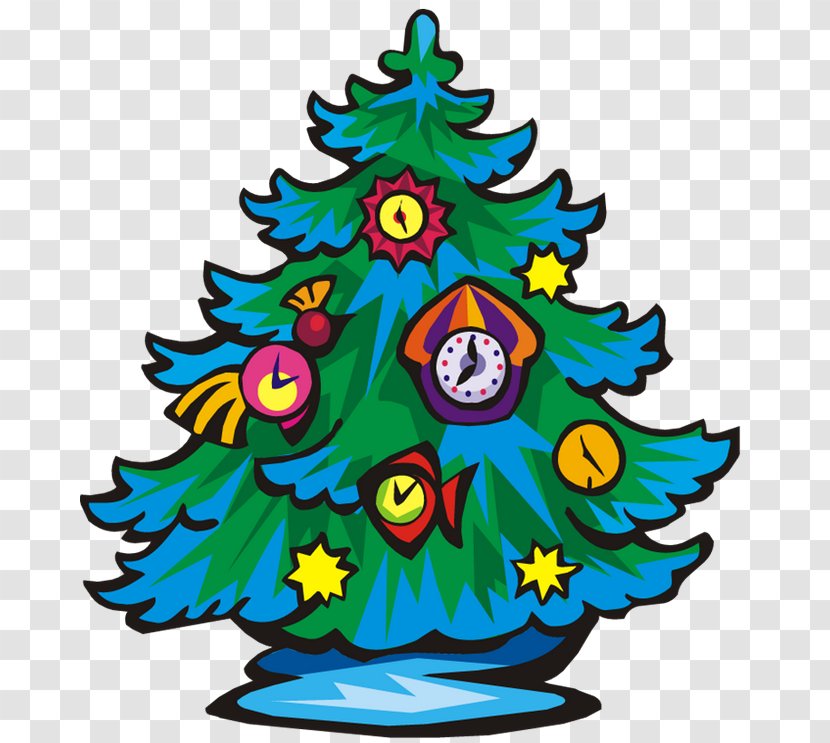 Ded Moroz New Year Tree Drawing Christmas Clip Art - Conifer - Cartoon Transparent PNG
