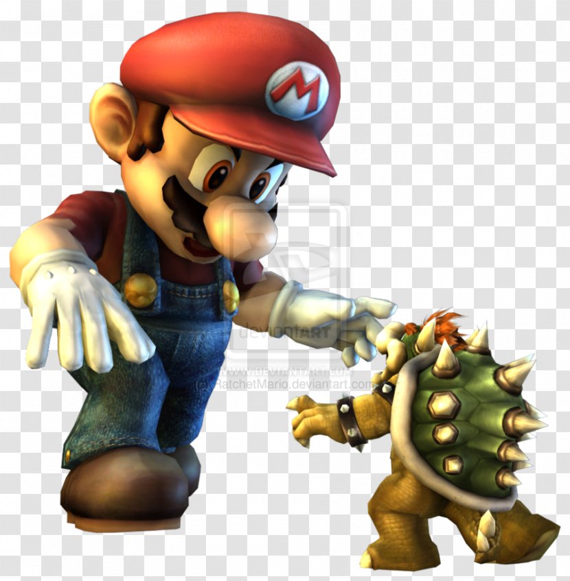 Bowser Luigi New Super Mario Bros. Wii - Figurine - Versus Transparent PNG
