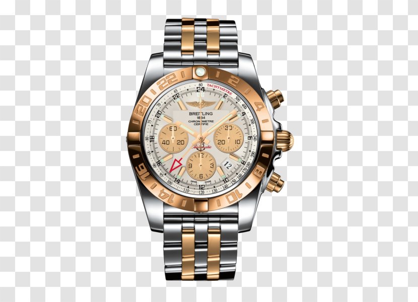 Breitling SA Watch Chronomat 44 41 - Gold Transparent PNG