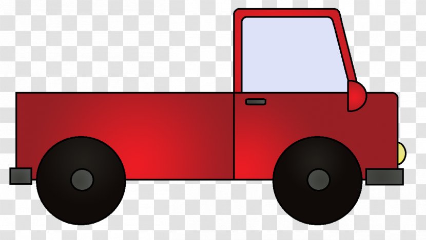 Pickup Truck Car Thames Trader Clip Art - Semitrailer - Red Cliparts Transparent PNG