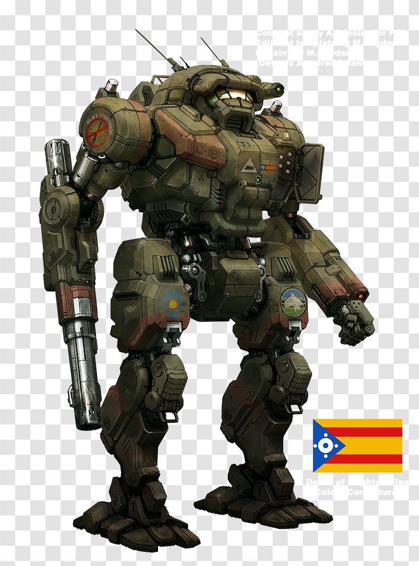 BattleTech MechWarrior Online Mecha Concept Art - Drawing - Robot Transparent PNG