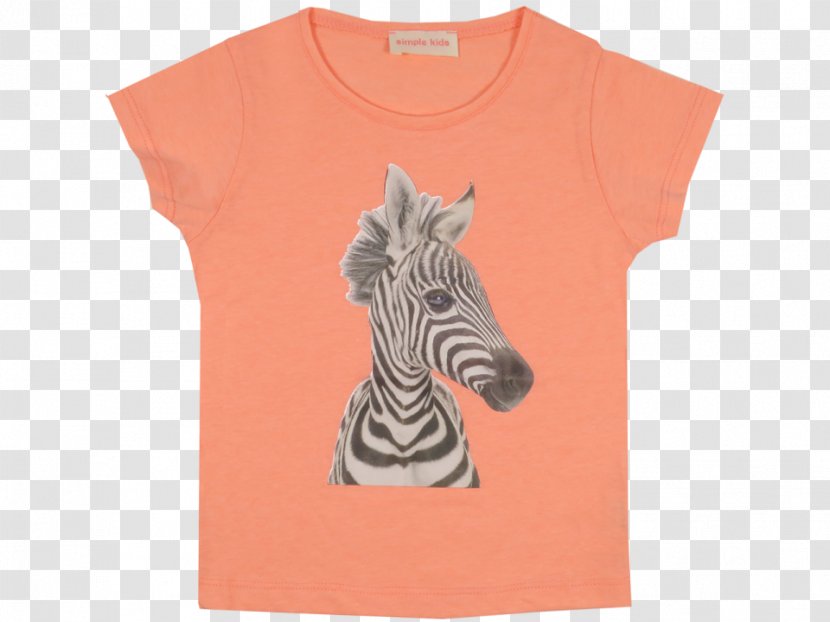 T-shirt Zebra Animal Print Sleeve Photographic Printing Transparent PNG