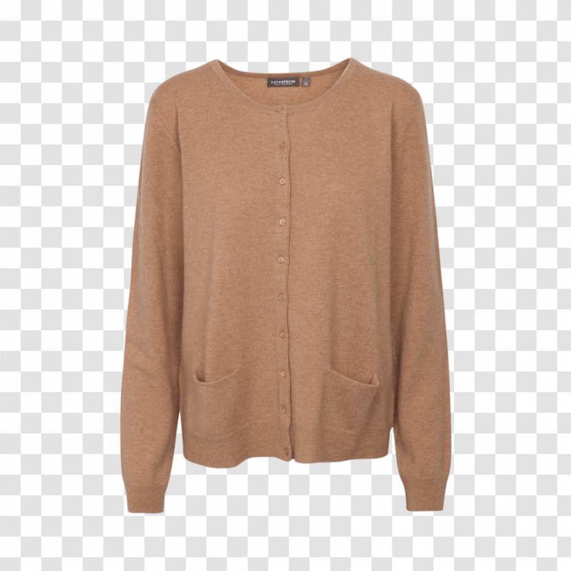 Cardigan Sleeve Beige - Sweater Transparent PNG