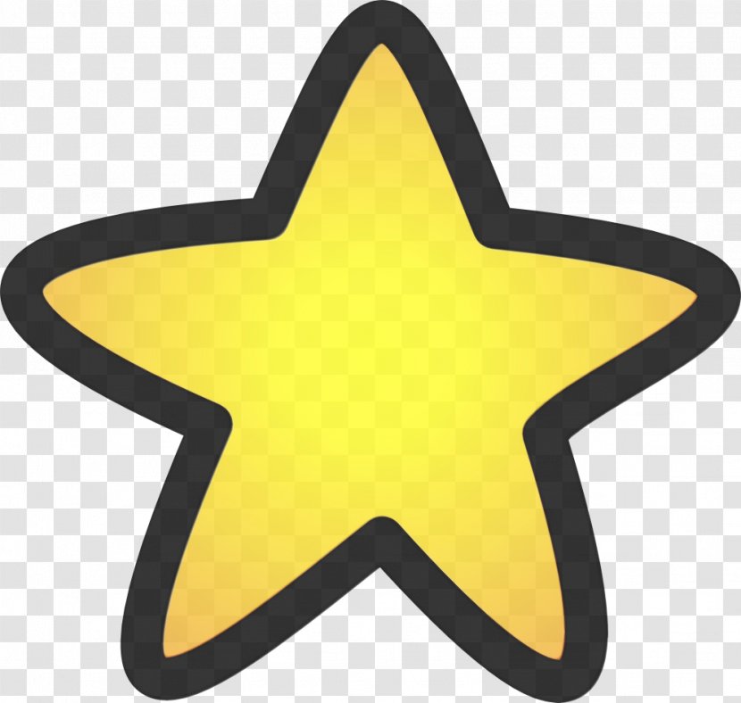 Yellow Star Symbol Transparent PNG