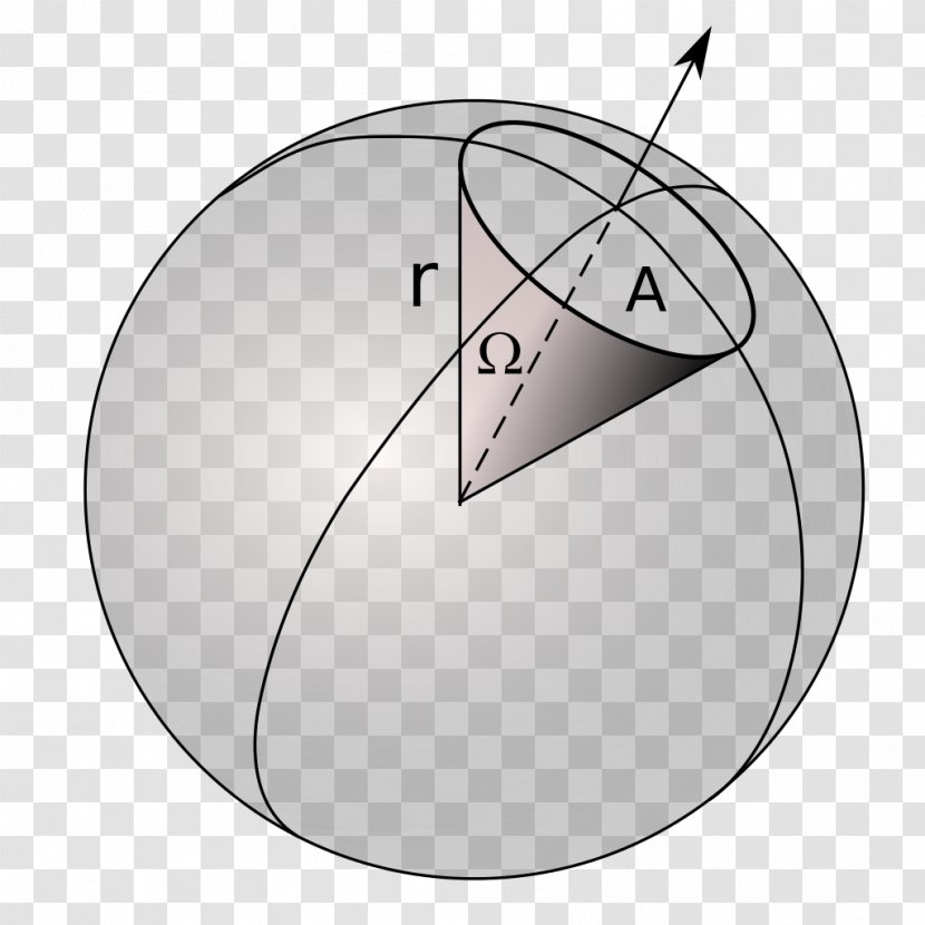 Solid Angle Steradian Sphere Geometry - Radius - Various Angles Transparent PNG