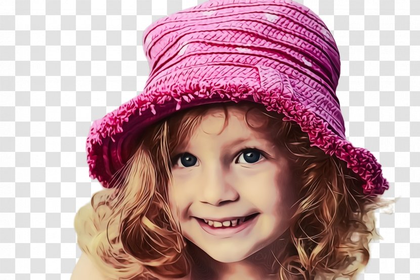 Clothing Hat Violet Purple Fashion Accessory - Wet Ink - Child Model Transparent PNG