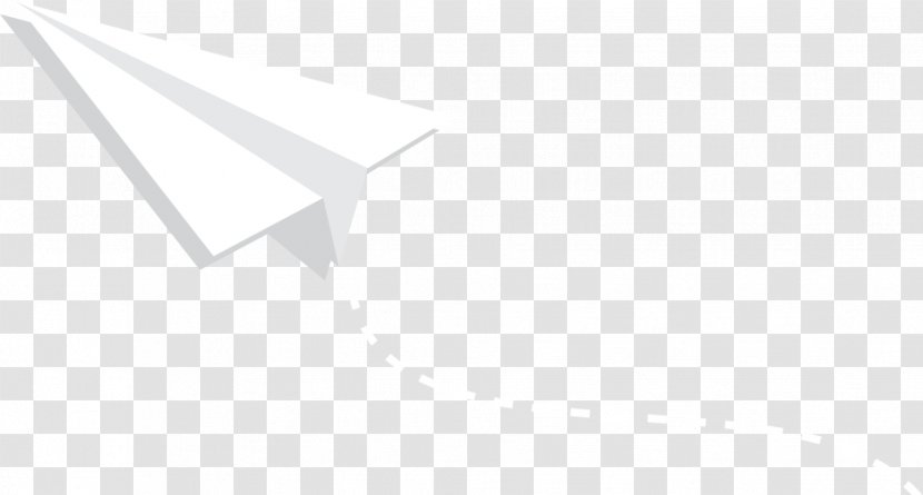 Monochrome Triangle Black And White - Sky - Paper Plane Transparent PNG