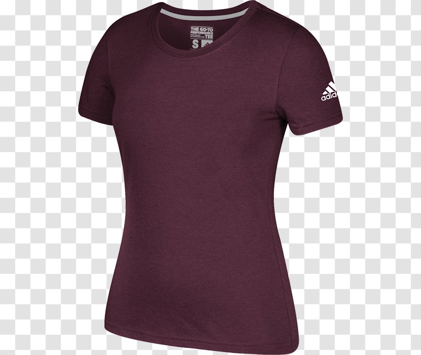 Sleeve T-shirt Adidas Skirt - Maroon Transparent PNG