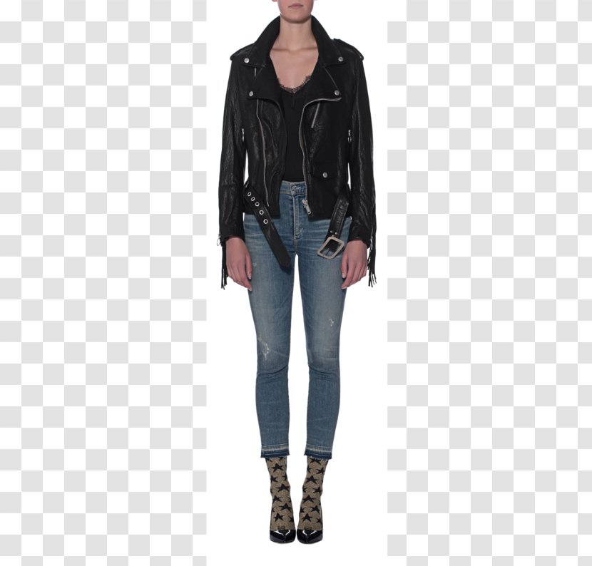 Leather Jacket Clothing Dress Fashion Transparent PNG