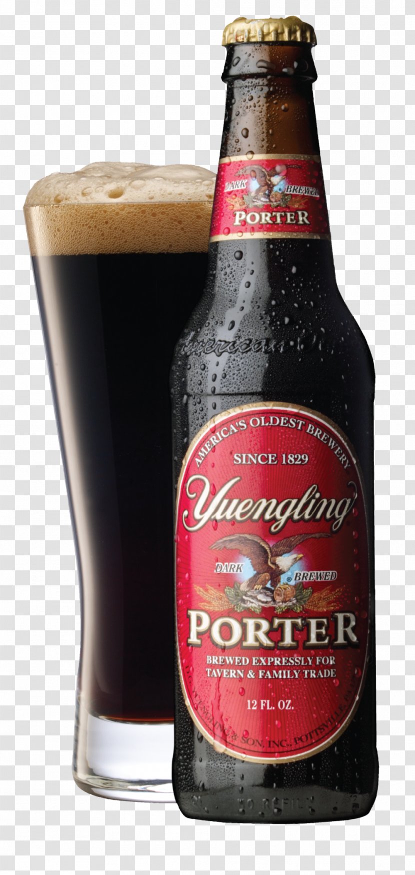 Ale Lager Yuengling Beer Porter - Pint Us Transparent PNG