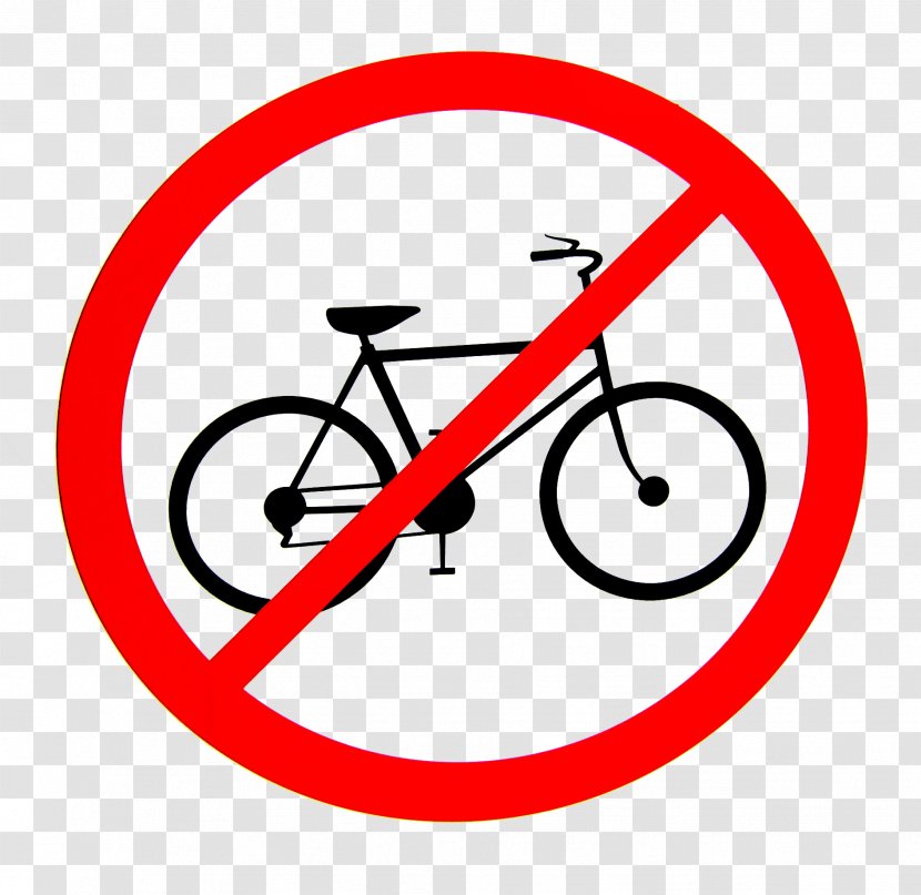 Specialized Bicycle Components Road Cycling Safety - Cyclocross - No Bicycles Allowed Sign Transparent PNG
