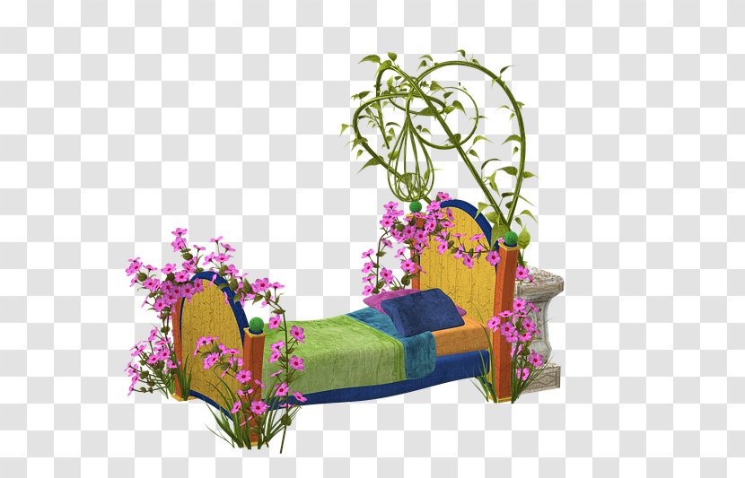 Bed Flowerpot - Character Transparent PNG