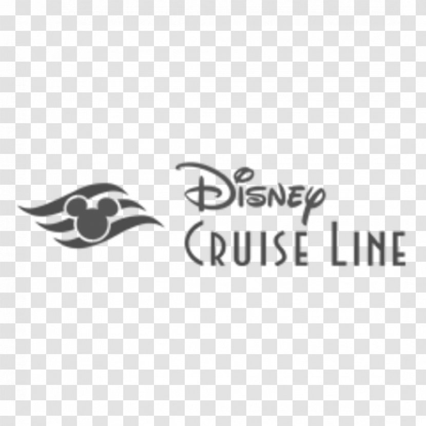 Logo Disney Cruise Line Brand The Walt Company Product Design - Black And White - Ship Drawing Transparent PNG
