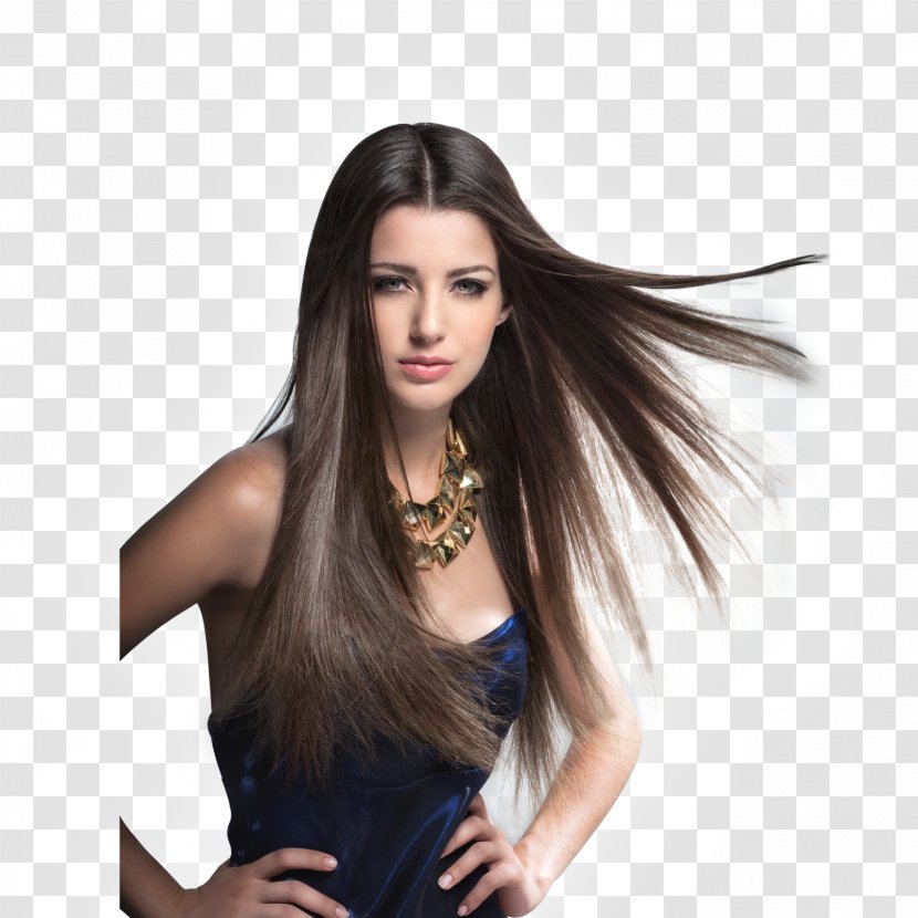 Long Hair Coloring Botulinum Toxin Iron Cosmetics - Fashion Model Transparent PNG