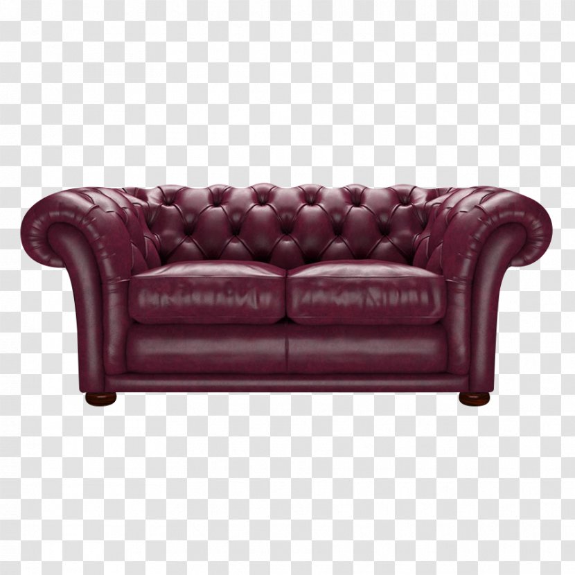 Loveseat Couch Furniture Wing Chair Chesterfield Transparent PNG