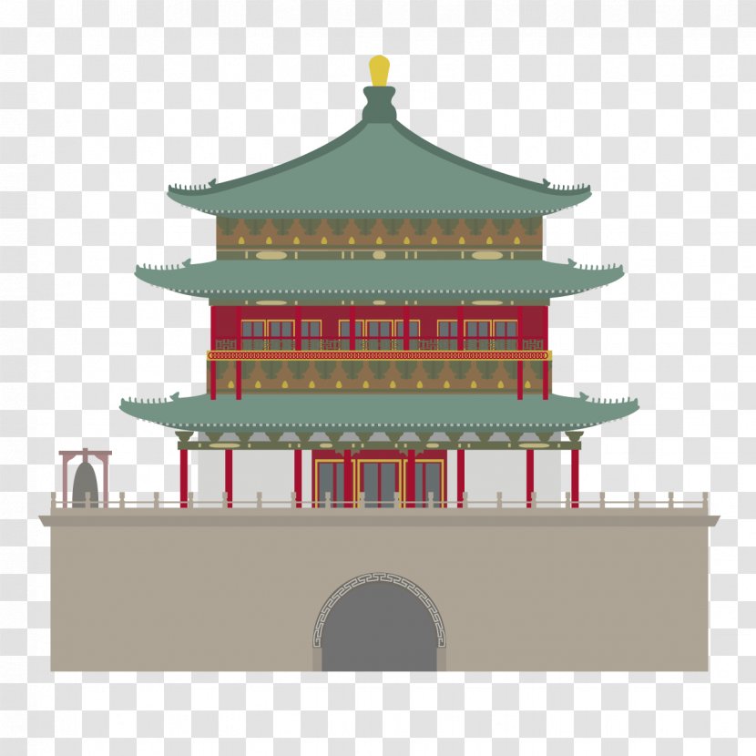 Xi An Drawing Illustration - Software - Beautifully Retro Palace Transparent PNG