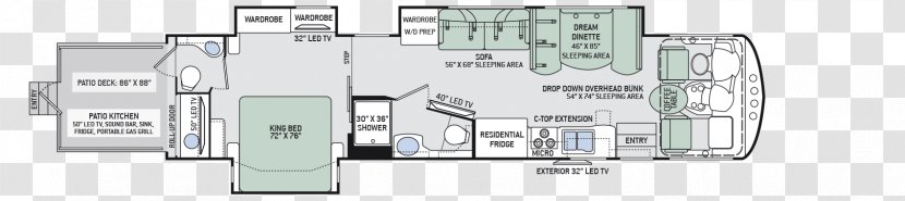 Campervans Thor Industries Motor Coach Vehicle Caravan - Captains Bed Plans Transparent PNG