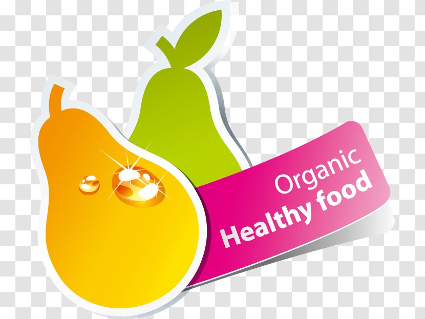 Fruit Pear - Text - Lovely Arrow Sticker Tag Vector Download Transparent PNG